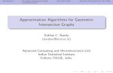 Approximation Algorithms for Geometric Intersection Graphsssen/geomschool/nandy/GEO...Introduction Rectangle Intersection GraphsUnit Disk GraphDiscrete Piercing Set for Unit Disks