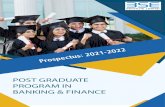 POST GRADU AT E PROGRAM IN BANKING & FINANCE• “Thematic Winner- Youth Employability Skills 2014” from ASIA by the Conference Board of Canada (CBoC) and the Inter national Education