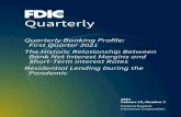 FDIC Quarterly - Vol 15 No 2...Net income totaled $76.8 billion in first quarter 2021, an increase of $17.3 billion (29.1 percent) from fourth quarter 2020 and $58.3 billion (315.3