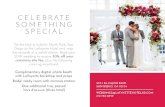 CELEBRATE SOMETHING SPECIAL Tie the knot in eclectic ......Complimentary digital photo booth with Lafayette backdrop and props Bridal ready room with mimosa station One additional