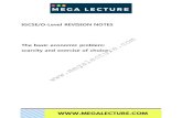 IGCSE/O-Level REVISION NOTES - Mega Lecture · 2021. 5. 11. · StudyGuide.PK O-Level/IGCSE Economics Revision Notes Page 3 Similarly people only have a limited amount of money. Yet