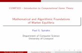 University of Liverpool - Mathematical and Algorithmic ...spirakis/COMP323-Fall2017/...Paul G. Spirakis (U. Liverpool) Foundations of Market Equilibria 17 / 91 Linear programming The