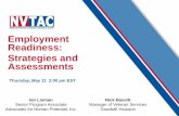 Employment Readiness: Strategies and Assessments · What Does the Grant Say about Job Readiness? From the 2015 Special Grant Provisions: “The grantee will be responsible for providing