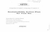 Sustainability Action Plan for Year Six · 2018. 11. 8. · Pb -AC6 Y -o-:t 3. /1 qq~ ~ Integrated English Language Program II Sustainability Action Plan for Year Six Submitted to