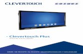 Clevertouch Plus - COSUES · 2016. 3. 14. · Clevertouch Plus es la próxima generación de Clevertouch y viene con el sistema operativo Android incorporado. • Marco estrecho y