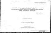 u.s. DEPARTMENT OF ENERGY THREE MILE ISLAND RESEARCH … · 2015. 3. 31. · THREE MILE ISLAND RESEARCH AND DEVELOPMENT PROGRAM 1986 ANNUAL REPORT Published April 1987 EG&G Idaho,