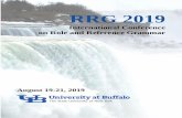 RRG 2019 - University at Buffalo · 2019. 8. 10. · 16:30-17:00 Valeria Generalova Integrating head-marking and dependent-marking properties: An RRG analysis of Halkomelem ditransitive