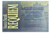 The York County Choral Society · 2020. 8. 7. · Pavane, Op. 50 Gabriel Fauré The Pavane in F-Sharp Minor, Op. 50 was by composed by French com-poser Gabriel Fauré in 1887. It