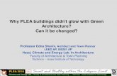 Why PLEA buildings didn't glow with Green Architecture ...web5.arch.cuhk.edu.hk/server1/staff1/edward/www...Climate and Energy Lab. Faculty of Architecture and Town Planning - Technion