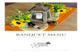 BANQUET MENU · 2020. 10. 1. · COFFEE BREAK ENHANCEMENTS Stations are open for 30 minutes and staff attended. $50 per required attendant - Number of attendants determined by group