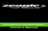 Buoyancy Compensator Owner’s Manual · 2017. 10. 28. · This Buoyancy Compensator's Owner's Manual contains important safety, maintenance, and operation information. Read this