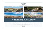 Alexander & Baldwin, Inc....Alexander & Baldwin, Inc. Company Overview Company Profile Alexander & Baldwin, Inc. ("A&B" or the "Company") is a fully integrated real estate investment
