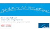 Linde Clean Hydrogen - EE Publishers · 2021. 4. 14. · David Burns -Vice President Clean Hydrogen, Linde | 13 April 2021. 2 Introduction to Linde → The leading industrial gases