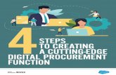 STEPS TO CREATING A CUTTING-EDGE DIGITAL PROCUREMENT … · move towards cutting-edge supply chains. 48% of UK CEOs said the pandemic had sharply accelerated digitisation of operations