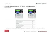 PowerFlex 520-Series AC Drive Specifications · 2016. 6. 22. · Technical Data PowerFlex 520-Series AC Drive Specifications Original Instructions Drive Features: AppView™, CustomView™
