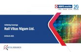 Rail Vikas Nigam Ltd. - HDFC securities Vikas Nigam... · 2010. 3. 21. · RVNL market share in all India execution in Doubling and Electrification of lines stood at ~20% and 10%