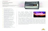 BEHRINGER PMP500 P0AJY Product Information Document · 2020. 2. 24. · Email: CARE@music-group.com Japan MUSICG r oup Services JP K.K. Tel: +81 3 6231 0454 Email: CARE@music-group.com