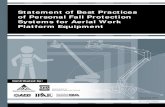 Statement of Best Practices of Personal Fall Protection Systems … · 2018. 10. 22. · Statement of Best Practices of Personal Fall Protection Systems for Aerial Work Platform Equipment