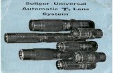 Soligor T4 - Suaudeau.eusuaudeau.eu/memo/Manuels/Soligor_T4.pdf · 2010. 9. 25. · (Praktica), Nikon, Canon, Minolta, Miranda and Exakta. PRESET LENSES with interchangeable T -2