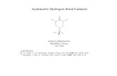 Asymmetric Hydrogen-Bond Catalysischemlabs.princeton.edu/macmillan/wp-content/uploads/...Asymmetric Hydrogen-BondCatalysis X H R-NuN *R H N R* H S Anthony Mastracchio MacMillan Group