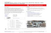 Simple Open Real-Time Ethernet (SORTE) Master With PRU ...Simple Open Real-Time Ethernet (SORTE) Master With PRU-ICSS Reference Design Section 1.1 describes the key features of PRU-ICSS