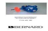 INSTRUCTION MANUAL ACTUATOR CLASSE I TYPE MA, MB · 2017. 12. 20. · L. BERNARD PRODUCT DESCRIPTION Number : NR 1084 Page : Revision : C 4/20 INSTRUCTION MANUAL BRUSHLESS DC MOTOR
