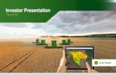 Investor Presentation · Investor Presentation Fiscal 2021. 2 John Deere | Investor Presentation This presentation includes forward-looking comments subject to important risks and