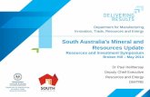 South Australia’s Mineral and Resources Update · 4 . Note: Discoveries are Based on deposits > 100koz Au, >100 kt Cu, > 250kt Zn+Pb, >10kt Ni, >5 kt U3O8 or equivalent size Excludes
