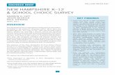 New Hampshire K–12 & School Choice Survey · •And would they like to see New Hampshire adopt an ESA program? Why or why not? Methods and Data The New Hampshire K–12 & School