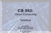 Professor: Ioan Raicuiraicu/teaching/CS553-F17/lecture...Future Internet by Kai Hwang, Jack Dongarra& Geoffrey C. Fox. 4 • Distributed System Models • Parallel Computing • Cloud