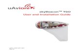 skyBeacon User and Installation Guide UAV-1001421-001€¦ · 3.d to use RTCA/DO-160G in place of RTCA/DO-160E. TSO-C145d Class Beta 1 functionality is incomplete. skyBeacon does