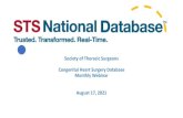 Society of Thoracic Surgeons Congenital Heart Surgery ... Monthly Webinar 08172… · • STS National Database Feedback Form • Resource Documents • Contact Information • Webinar
