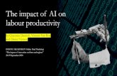 The impact of AI on labour productivity · 2020. 11. 27. · AI patents positively associated with sales and productivity growth (Alderucci et al 2020) ... dummies included included
