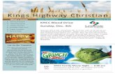 Kings Highway Christian · March 18, 2014 What’s Inside Volume XXVII Number 21 November 22, 2016