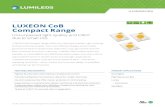 luXEon CoB Compact Range - RS Components · 2019. 10. 13. · ILLUMINATION ds13 luXEon CoB Compact Range Poct dataeet 201 lmle holng BV all gt eee LUXEON CoB Compact Range offers