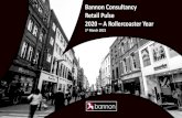 Bannon Consultancy Retail Pulse 2020 A Rollercoaster Year Consultancy... · 2021. 3. 2. · 2020 –A Rollercoaster Year 1st March 2021 . COVID Casualties The successive lockdowns