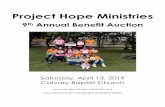 Project Hope Ministries · the line following the previous bid. The amount of your bid is determined by the ... Nova Virtual Reality O.T.S. Up-N-Smoke Olde Peninsula Pub & Restaurant