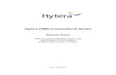 Hytera DMR Conventional Series - HamDigitaal.nl · 2015. 2. 23. · Revision History Version Release Date Description Note R6.00.02 2014.03.31 Second Release Software Version R6.0