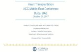 Heart Transplantation ACC Middle East Conference Dubai UAE/media/Non-Clinical/Files-PDFs... · ACC Middle East Conference Dubai UAE October 21, 2017 . ACC AHA HF Guideline Treatment