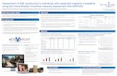 Assessment of iADL functioning in individuals with subjective ......Assessment of iADL functioning in individuals with subjective cognitive complaints using the Virtual Reality Functional