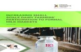 INCREASING SMALL SCALE DAIRY FARMERS’ PARTICIPATION … · According to the National Dairy development Policy of 2013, there has been a rise in cases of milk contamination, unhygienic