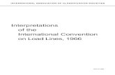 Interpretations of the International Convention · 2020. 12. 2. · Interpretation Reference Adopted IMO A approval governments Revised LL31 Deduction for excess sheer Reg. 38(15)