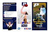 Athletics Brochure - PACE UNIVERSITY · 2017. 9. 1. · Division II Official Athletic Website Official Team Store University Website T-Bone Pace University Athletics Social Networks