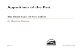 Apparitions of the Past - Fort Collins, Colorado · 2020. 8. 17. · Apparitions of the Past:The Ghost Signs of Fort Collins x HISTORITECTURE, L.L.C. raphiesofsomeofthecity’snotablesignpaintersanda