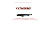 C2-2000 / C2-2000A Series Video Processor Operation Manual · 2015. 10. 7. · C2-2000 / C2-2000ASERIES OPERATION MANUAL 3 2 IMPORTANT SAFETY INSTRUCTIONS To insure the best from