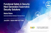 Functional Safety & Security: Next Generation Automotive Security Solutions … · 2020. 5. 15. · −AMP’s Security Solution ... • AES-128 (ECB, CBC) • CMAC, AES-MP • TRNG,