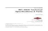 IMT 4004i Technical Specifications & Parts€¦ · implied - other than the official, published IMT new machinery and equipment warranty will be valid with this unit. In addition,