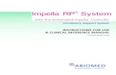 Impella RP System - Food and Drug Administration · 2017. 9. 22. · The Impella RP System is indicated for providing temporary right ventricular support for up to 14 days in patients