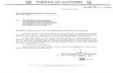 Bureau of Customs | Department of Finance: Bureau of Customs...Use Authorization (EUê) in lieu of the Certificate of Product Registratio This Information was already forwarded by