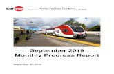 September 2019 Monthly Progress Report - CaltrainModernization... · 2019. 10. 31. · Monthly Progress Report Executive Summary 2-5 September 30, 2019 2.2. Funding Partners Participation